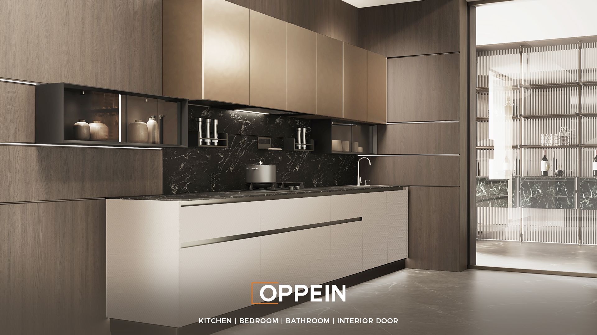 Tủ bếp cao cấp với đảo bếp xanh - Golden Years 2 3
